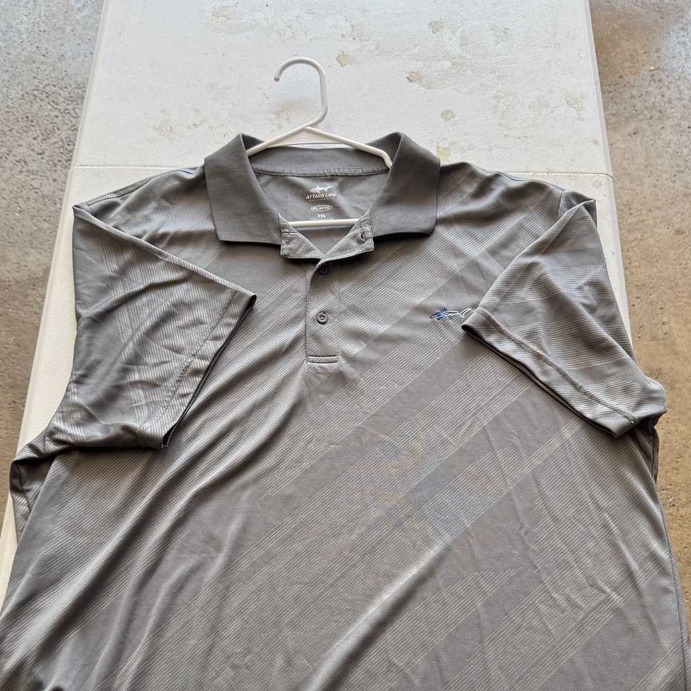 Greg Norman Collection Steel Gray Polo Shirt